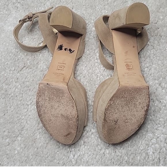 STUART WEITZMAN Real Deal suede platforms Size 8.5 - Picture 13 of 16